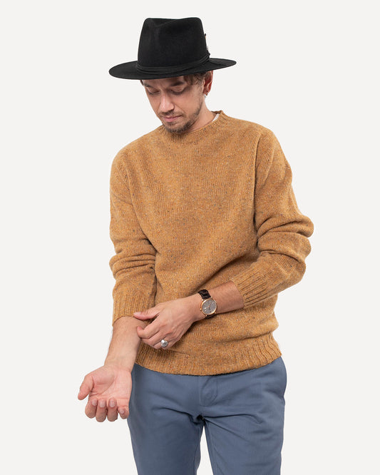 Made in Canada The Highland Crew neck from 18 Waits — a Sustainable Men's clothing brand offering Vintage Inspired menswear and Rock and Roll Fashion.