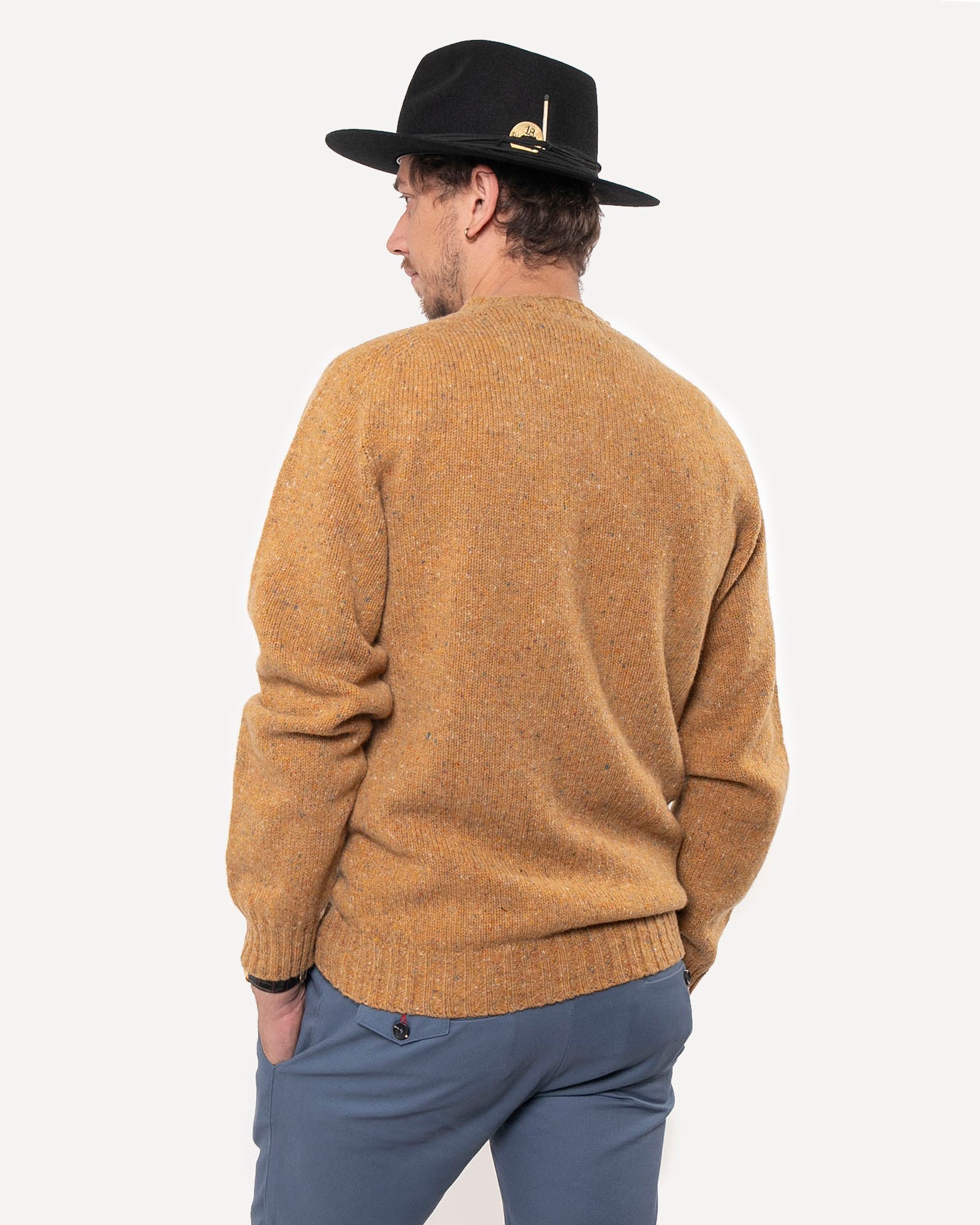 Made in Canada The Highland Crew neck from 18 Waits — a Sustainable Men's clothing brand offering Vintage Inspired menswear and Rock and Roll Fashion.