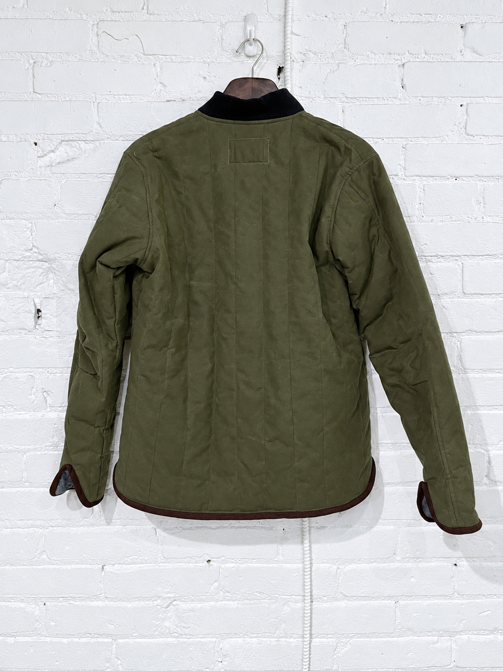 Vintage Puffer Jacket | Olive Wax Cotton