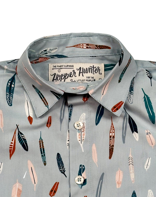 Made in Canada, Kids long sleeve shirt from 18 Waits — a Sustainable Men's clothing brand offering Vintage Inspired menswear and Rock and Roll Fashion. A refined Imogene and Willie alternative for those who value quality and character.