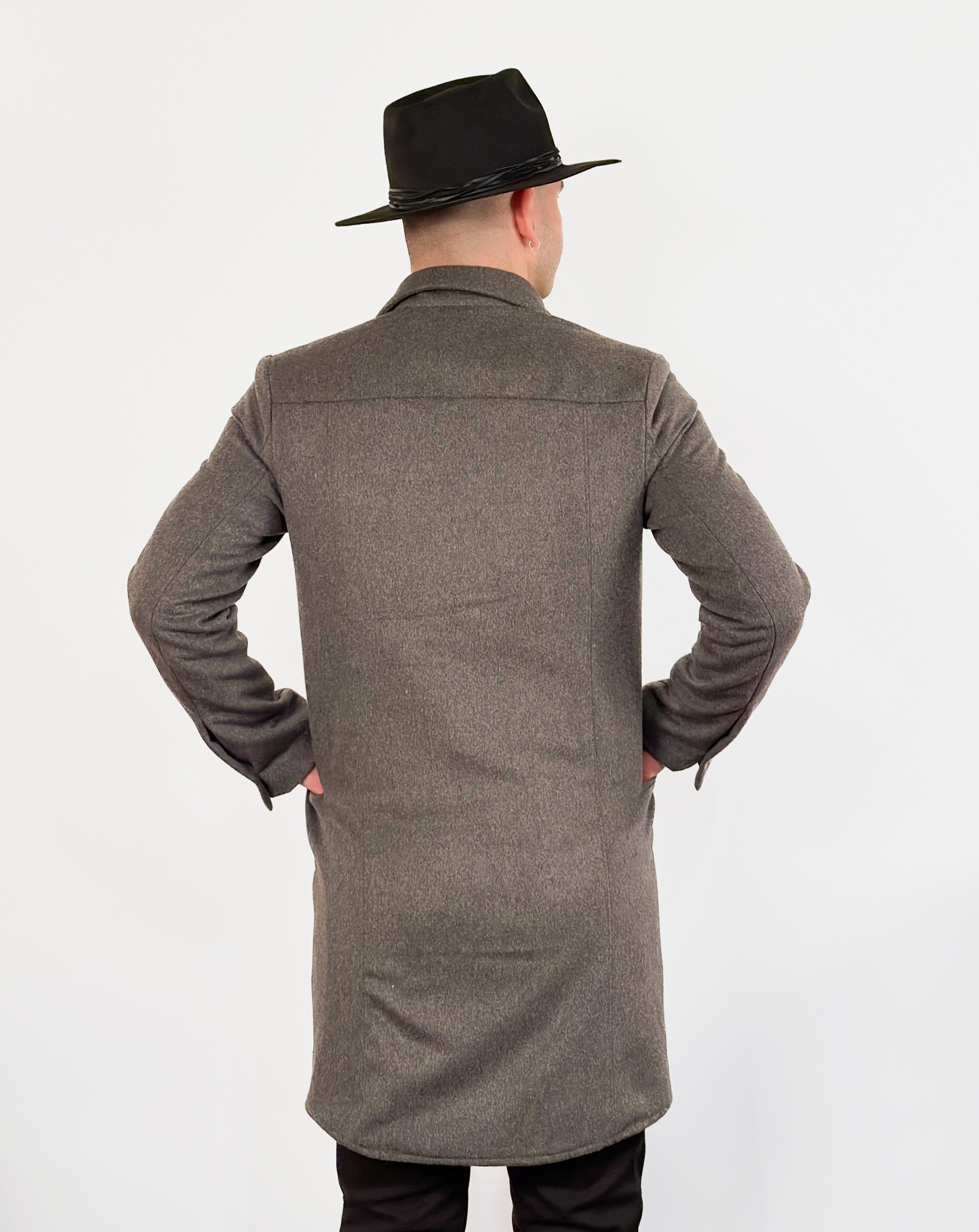 Classic Trench | Light Grey Wool