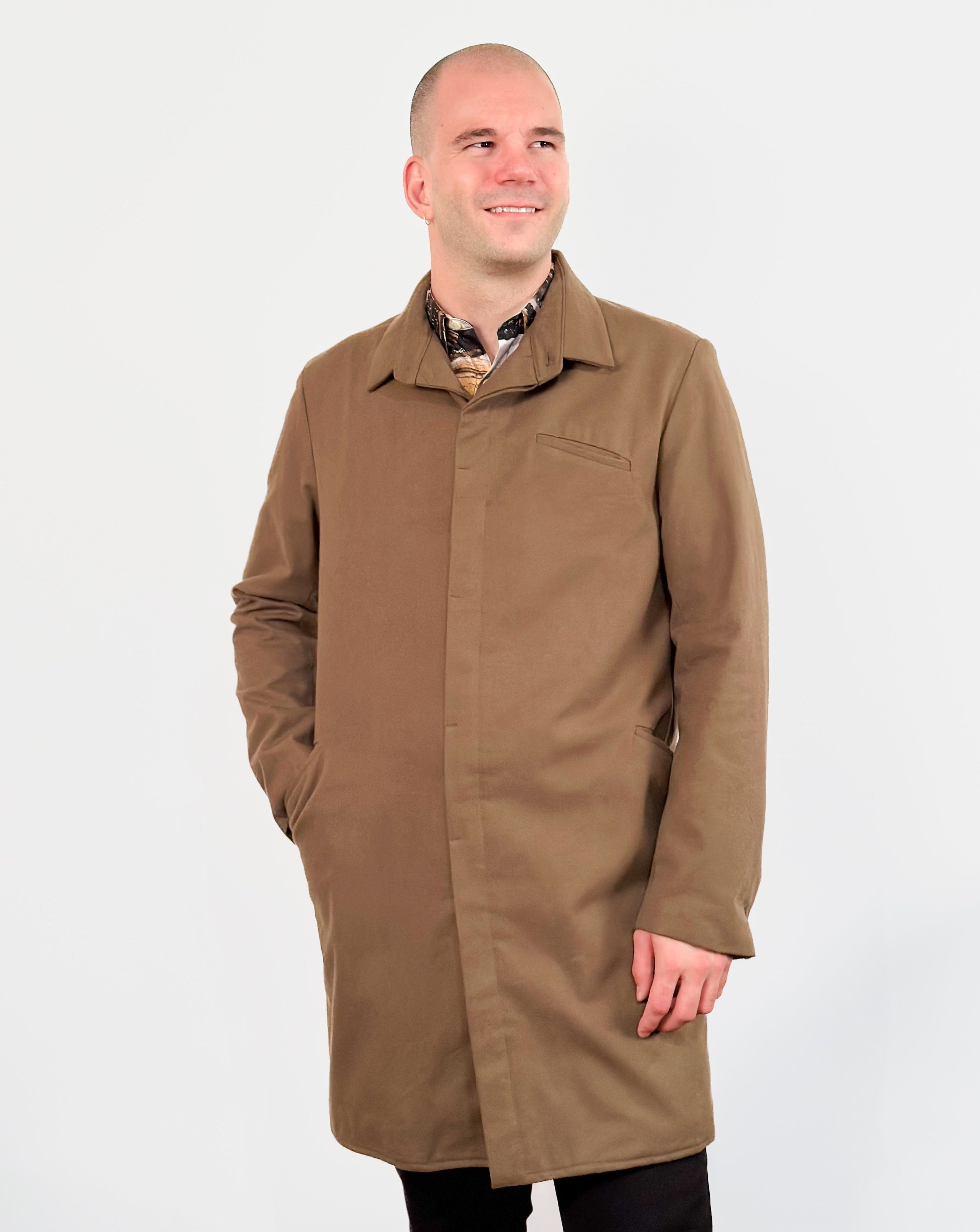 Classic Trench | Tan Suede Wool