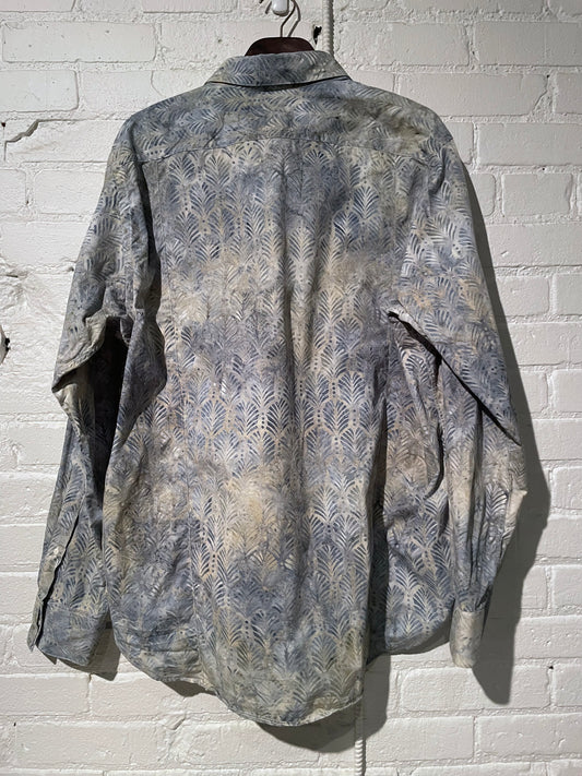 Vintage Dylan | Blue Batik Leaves