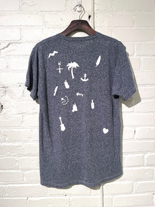 Vintage Graphic T-Shirt | Castaways | Heather Navy