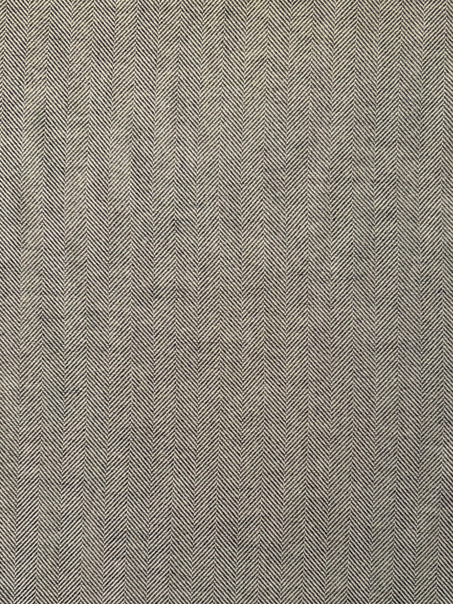 Fabric | White/Powder Blue Herringbone Cotton Flannel