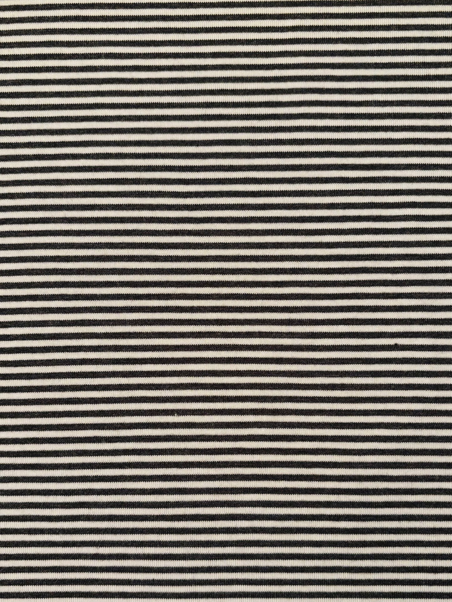 Fabric | Charcoal/White Stripe Jersey Knit