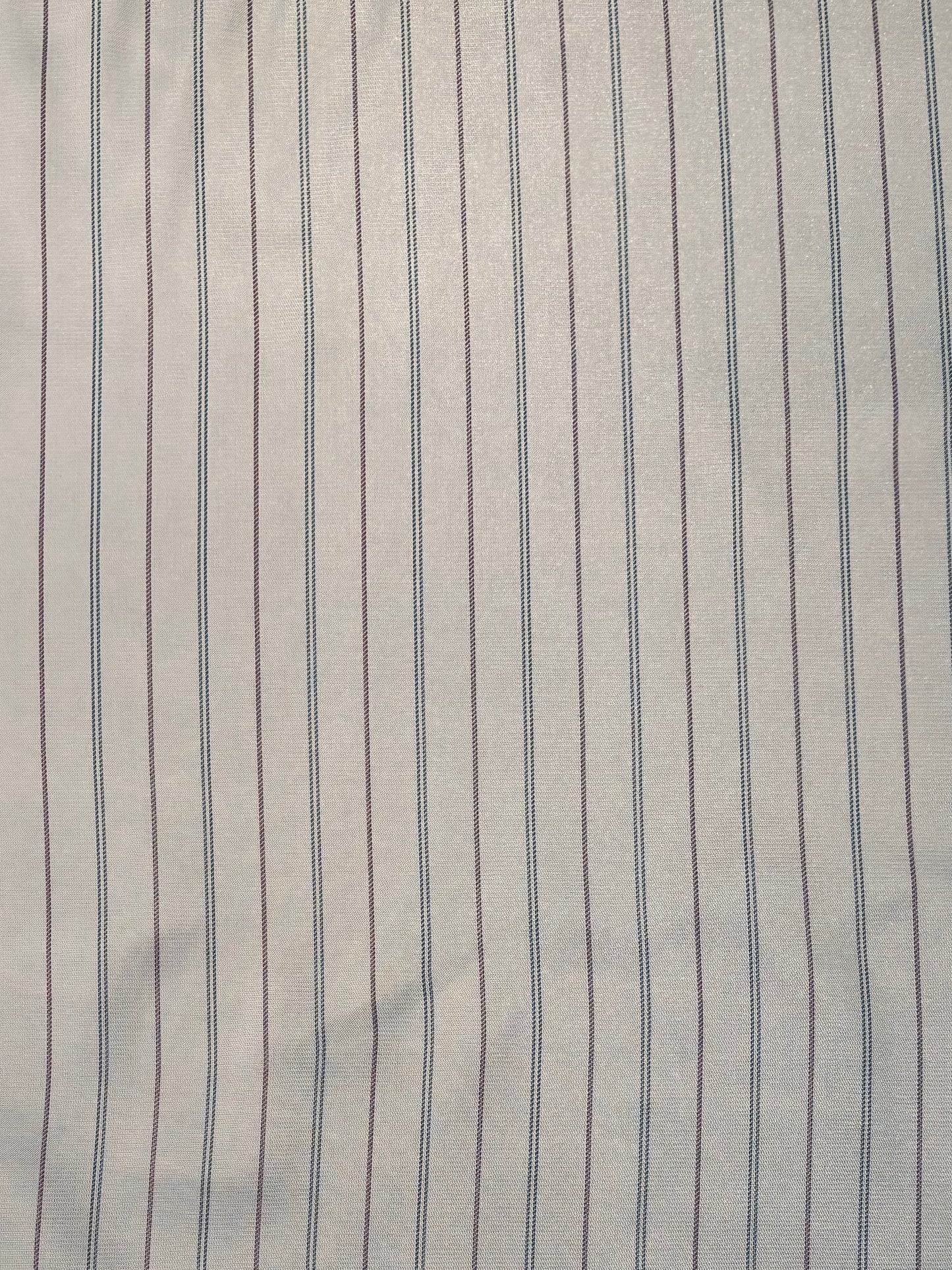 Fabric | White Pinstripe Acetate Lining