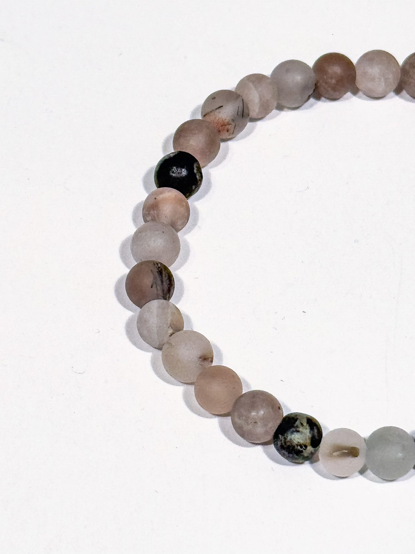 Stone Bracelet | Frosted Greyscale