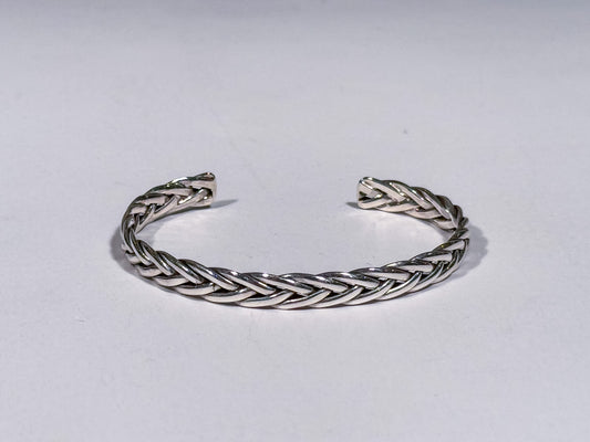 The Cuff Series | Braided Silver