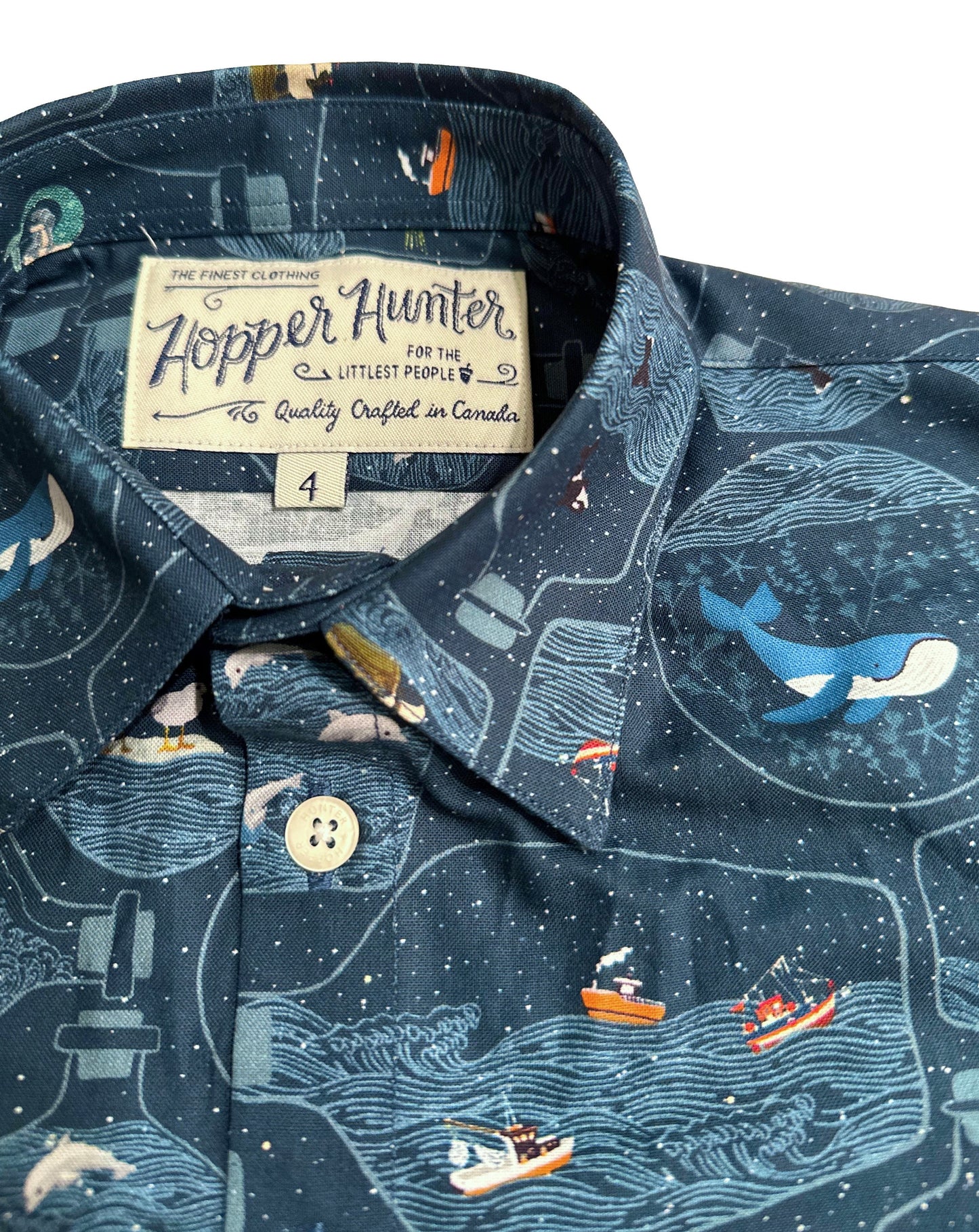Made in Canada, Kids short sleeve shirt from 18 Waits — a Sustainable Men's clothing brand offering Vintage Inspired menswear and Rock and Roll Fashion. A refined Imogene and Willie alternative for those who value quality and character.