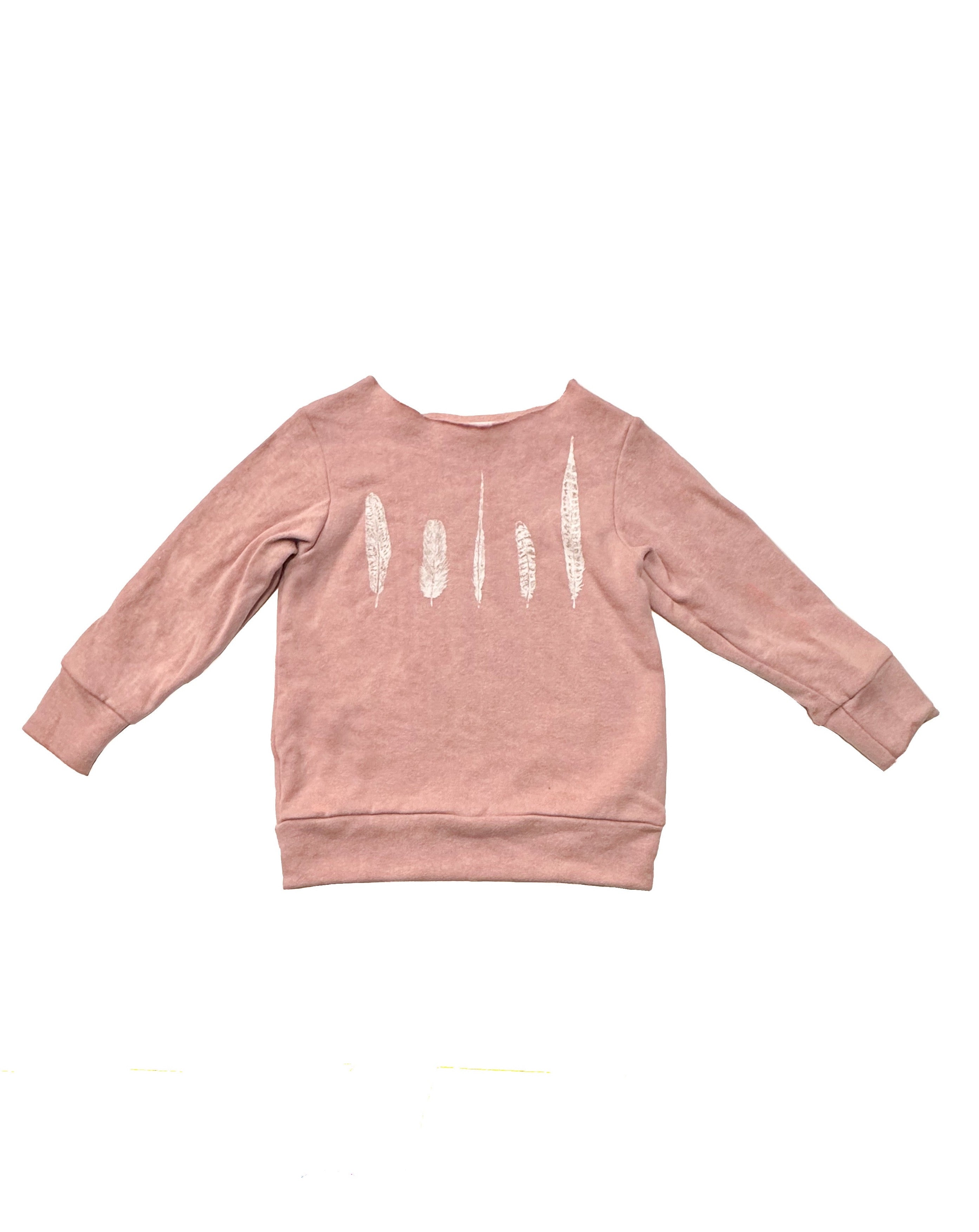 Crew Sweater | Rose Feathers