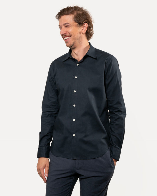 Long Sleeve Dylan | Tiny Midnight Dots