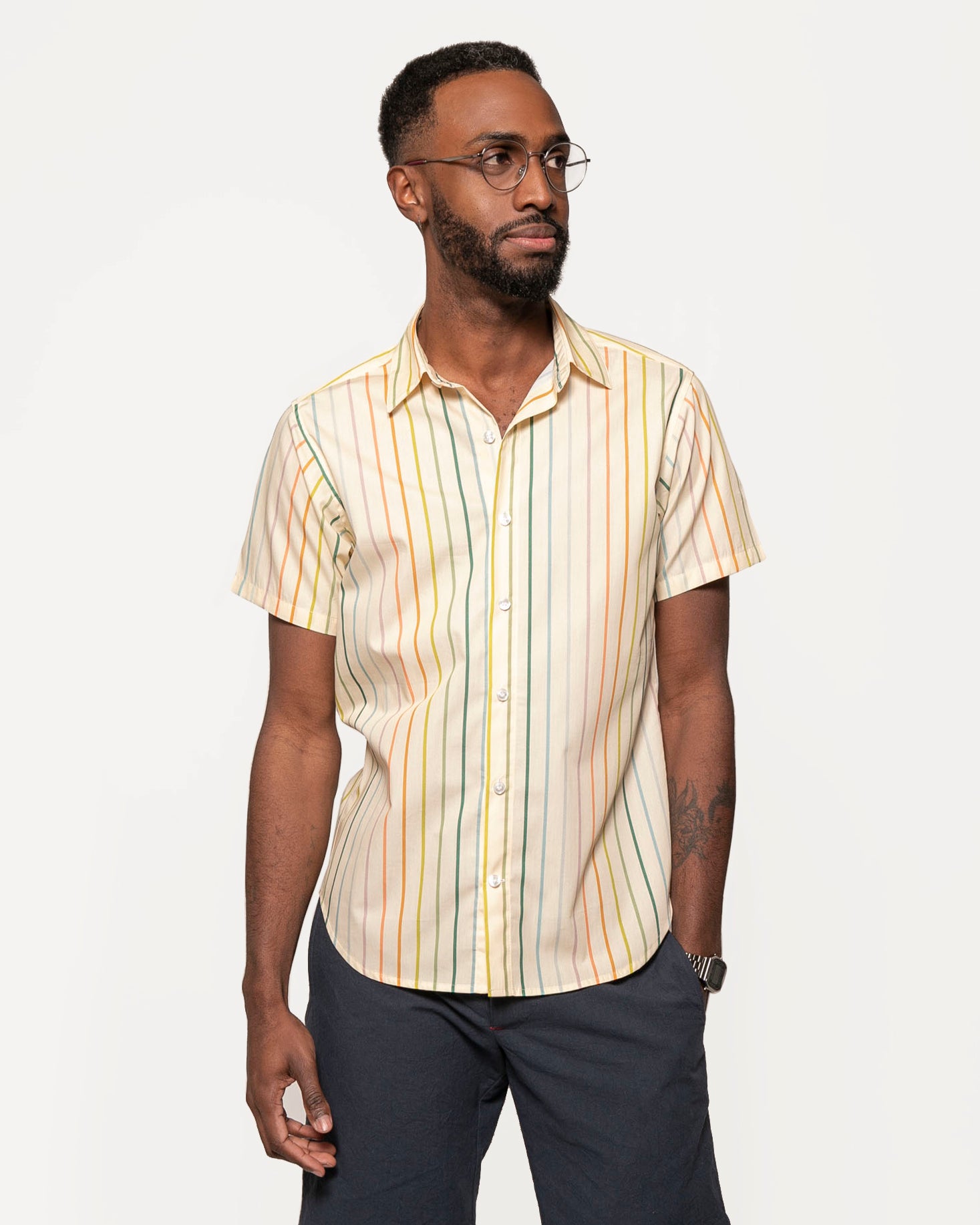 Short Sleeve Dylan | Carnival Stripes | 18 Waits