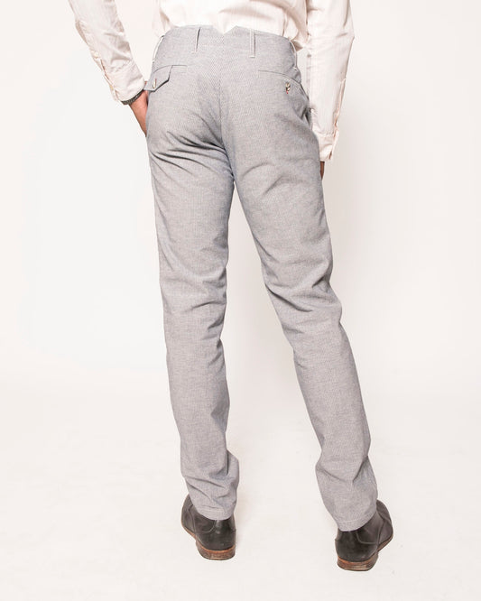 Signature Trouser | Pinstripe Chambray