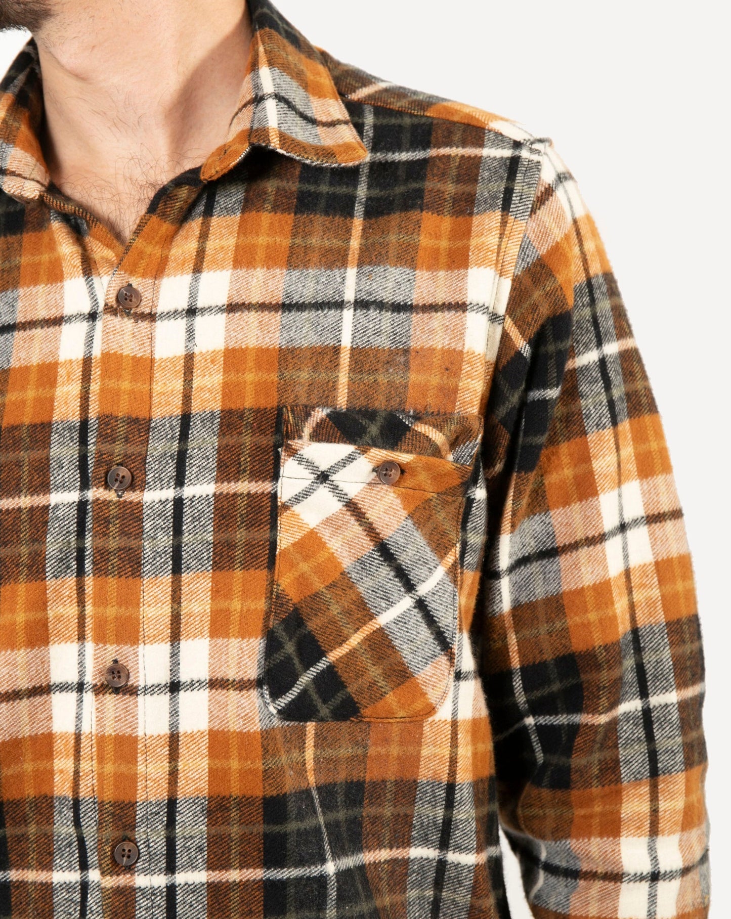 Made in Canada Long Sleeve Woodsman Shirt from 18 Waits — a Sustainable Men's clothing brand offering Vintage Inspired menswear and Rock and Roll Fashion.
