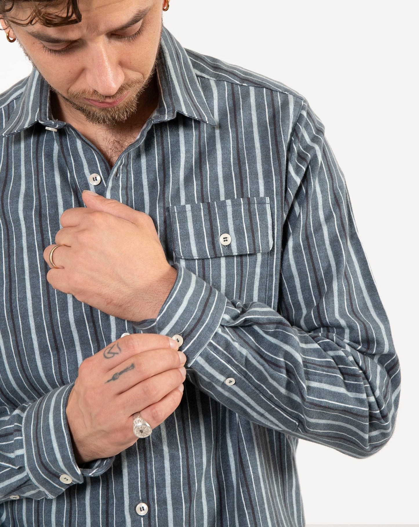 Made in Canada Neuwirth Shirt from 18 Waits — a Sustainable Men's clothing brand offering Vintage Inspired menswear and Rock and Roll Fashion.