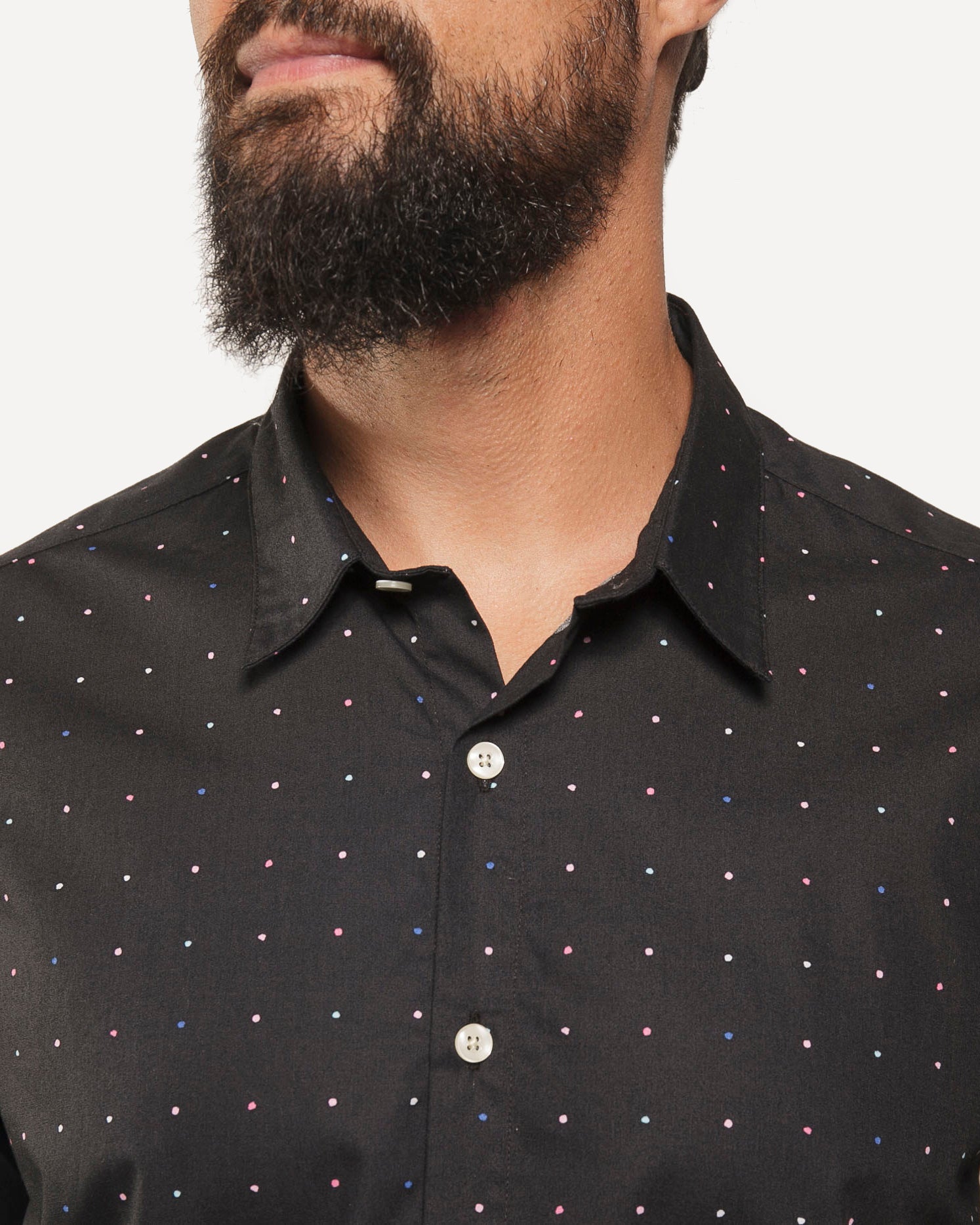 Long Sleeve Dylan Shirt | Night Dots