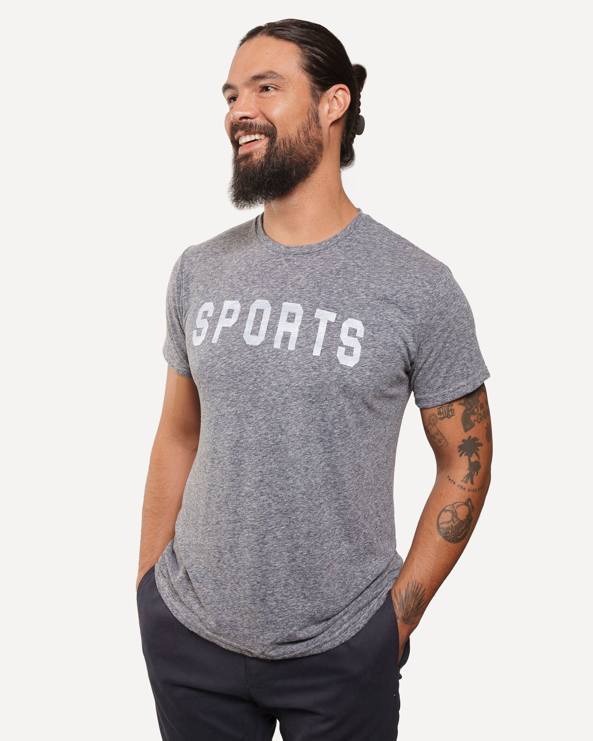 Graphic T-Shirt | Sports | Heather Navy