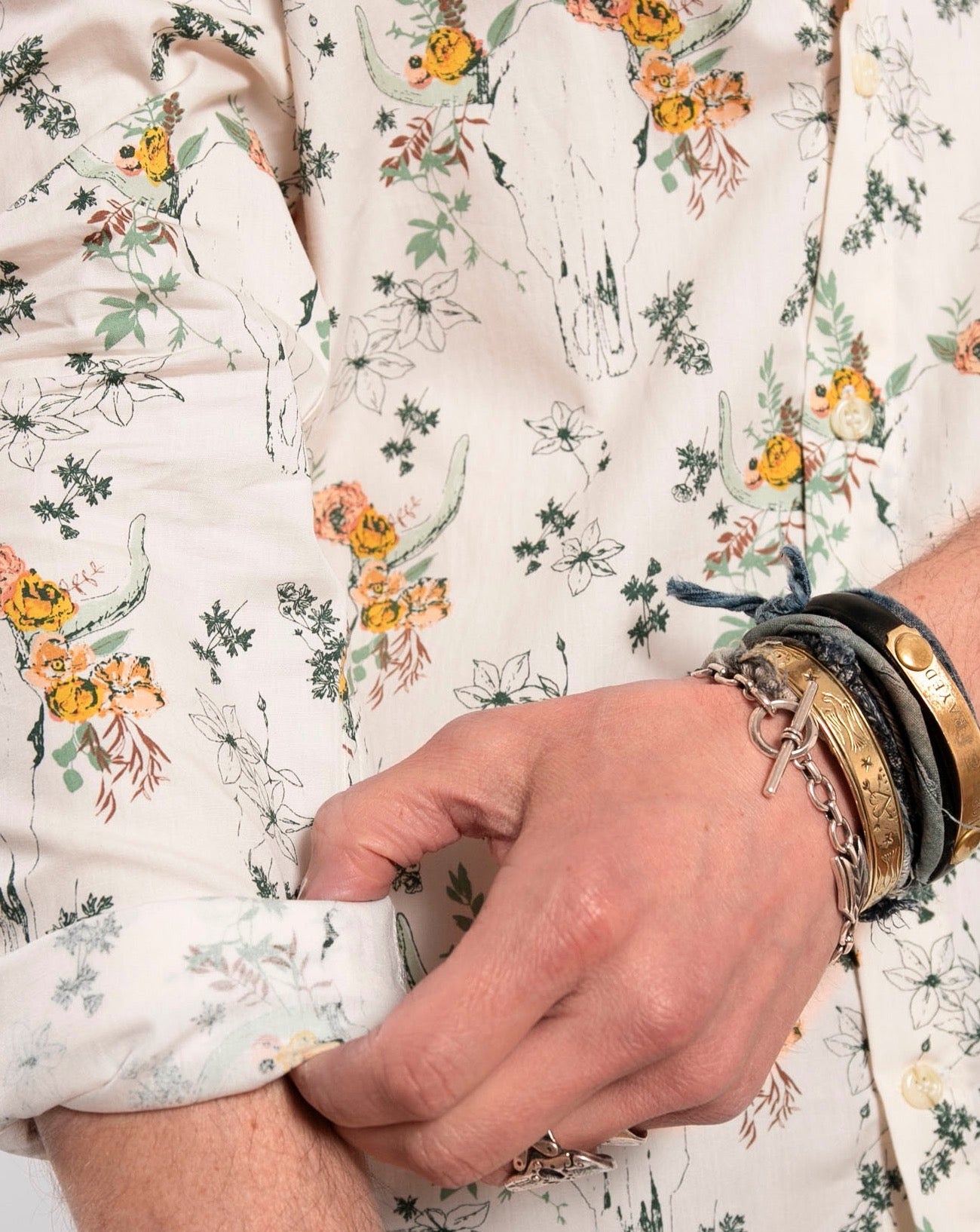 Long Sleeve Dylan Shirt | Skulls & Roses