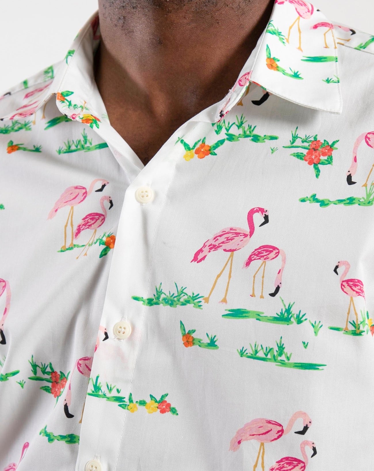Short Sleeve Dylan Shirt | Flamingo Fields