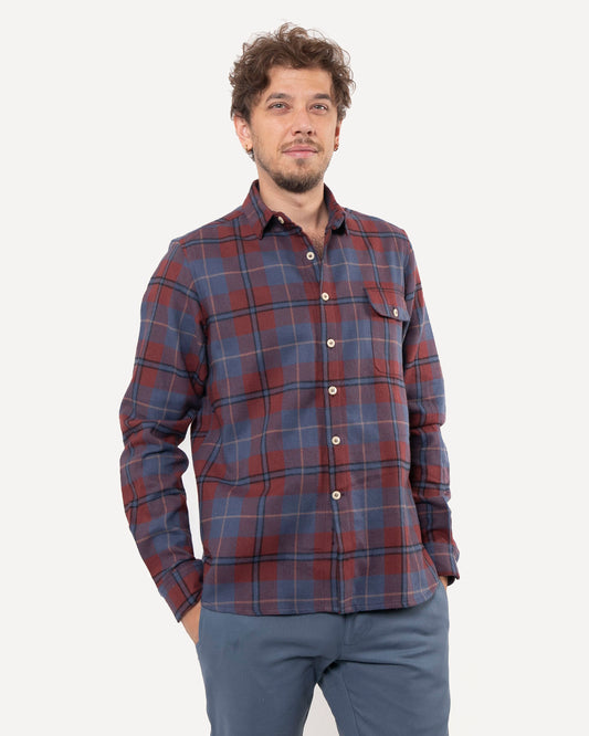 Made in Canada The Long Sleeve Neuwirth Shirt from 18 Waits — a Sustainable Men's clothing brand offering Vintage Inspired menswear and Rock and Roll Fashion.