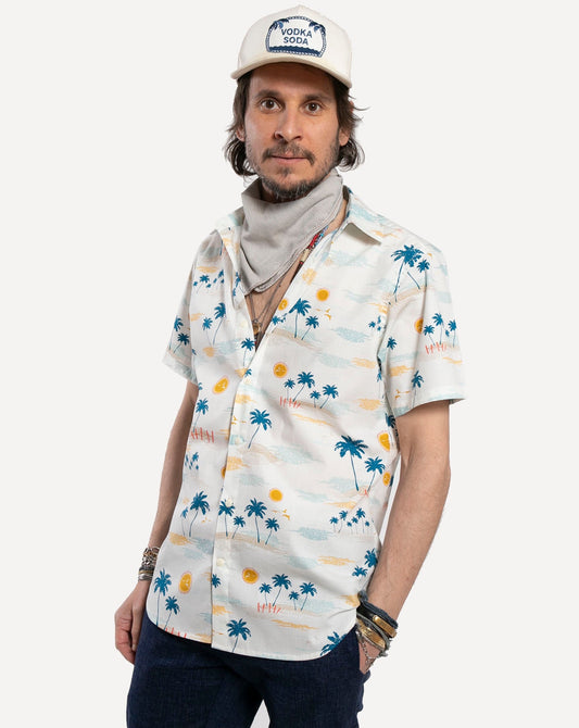 Made in Canada Short Sleeve Dylan Shirt from 18 Waits — a Sustainable Men's clothing brand offering Vintage Inspired menswear and Rock and Roll Fashion.