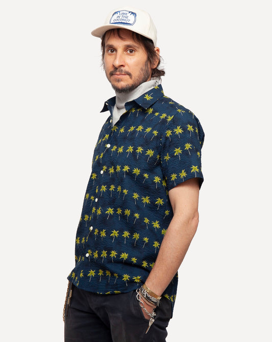 Short sleeve Dylan Shirt from 18 Waits — a Sustainable Men's clothing brand offering Vintage Inspired menswear and Rock and Roll Fashion.