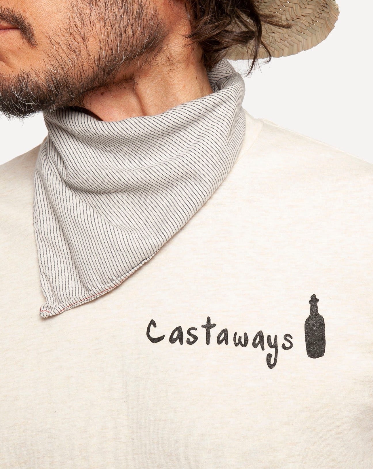 Graphic T-Shirt | Castaways | Heather Almond