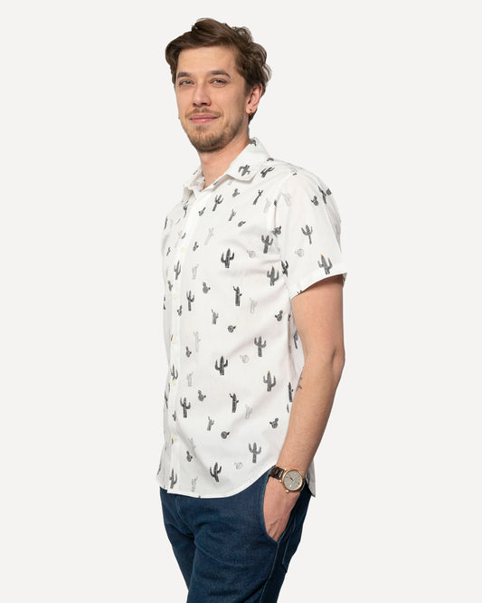 Short sleeve Dylan Shirt from 18 Waits — a Sustainable Men's clothing brand offering Vintage Inspired menswear and Rock and Roll Fashion.