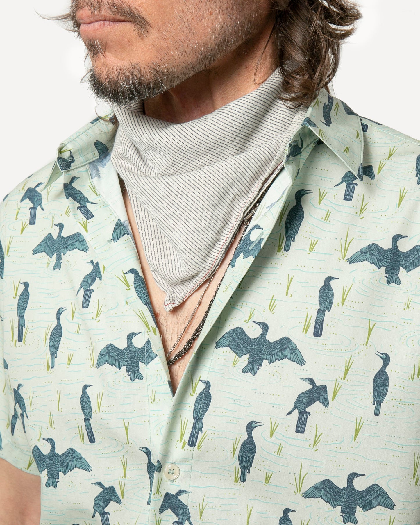 Short sleeve Dylan Shirt from 18 Waits — a Sustainable Men's clothing brand offering Vintage Inspired menswear and Rock and Roll Fashion.