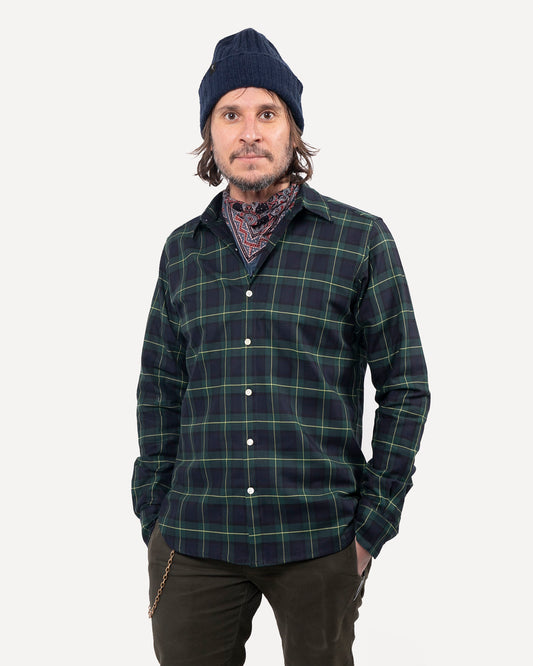 Long Sleeve Dylan Shirt | Hunter Plaid