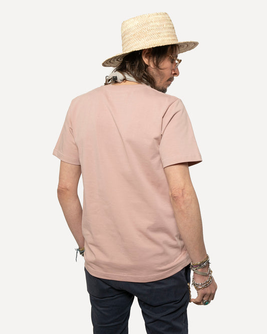 Classic Fit T-Shirt | Dusty Rose with Feather