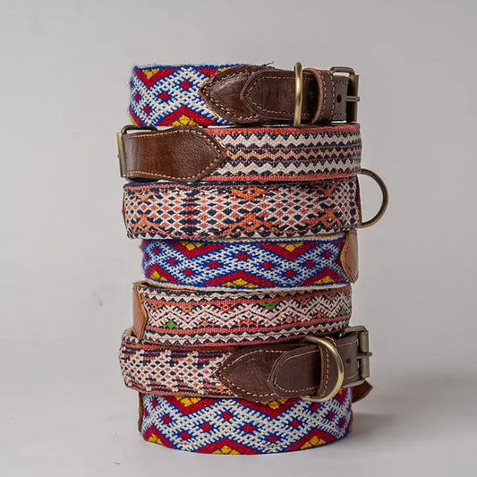 Made in Canada, Leather Dog Collar and Leash set from 18 Waits — a Sustainable Men's clothing brand offering Vintage Inspired menswear and Rock and Roll Fashion.