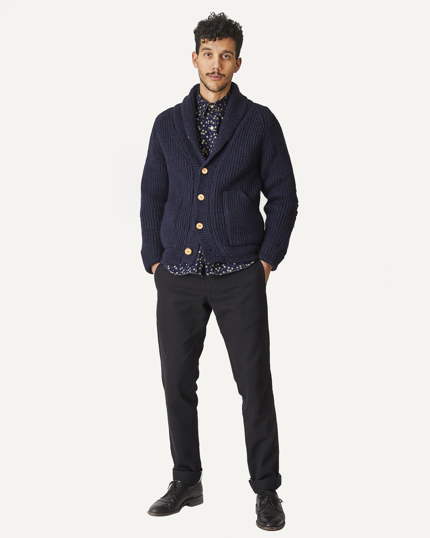 Made in Canada Knit Cardigan from 18 Waits — a Sustainable Men's clothing brand offering Vintage Inspired menswear and Rock and Roll Fashion.