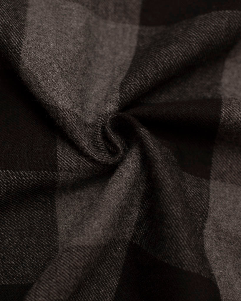 Fabric| Black/Grey Check Cotton Flannel