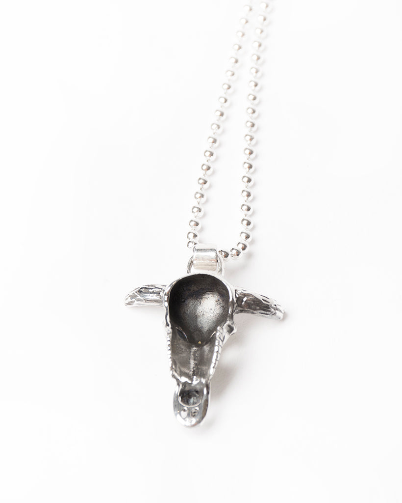 The Desert Blues Collection | Small Spirit Skull Necklace