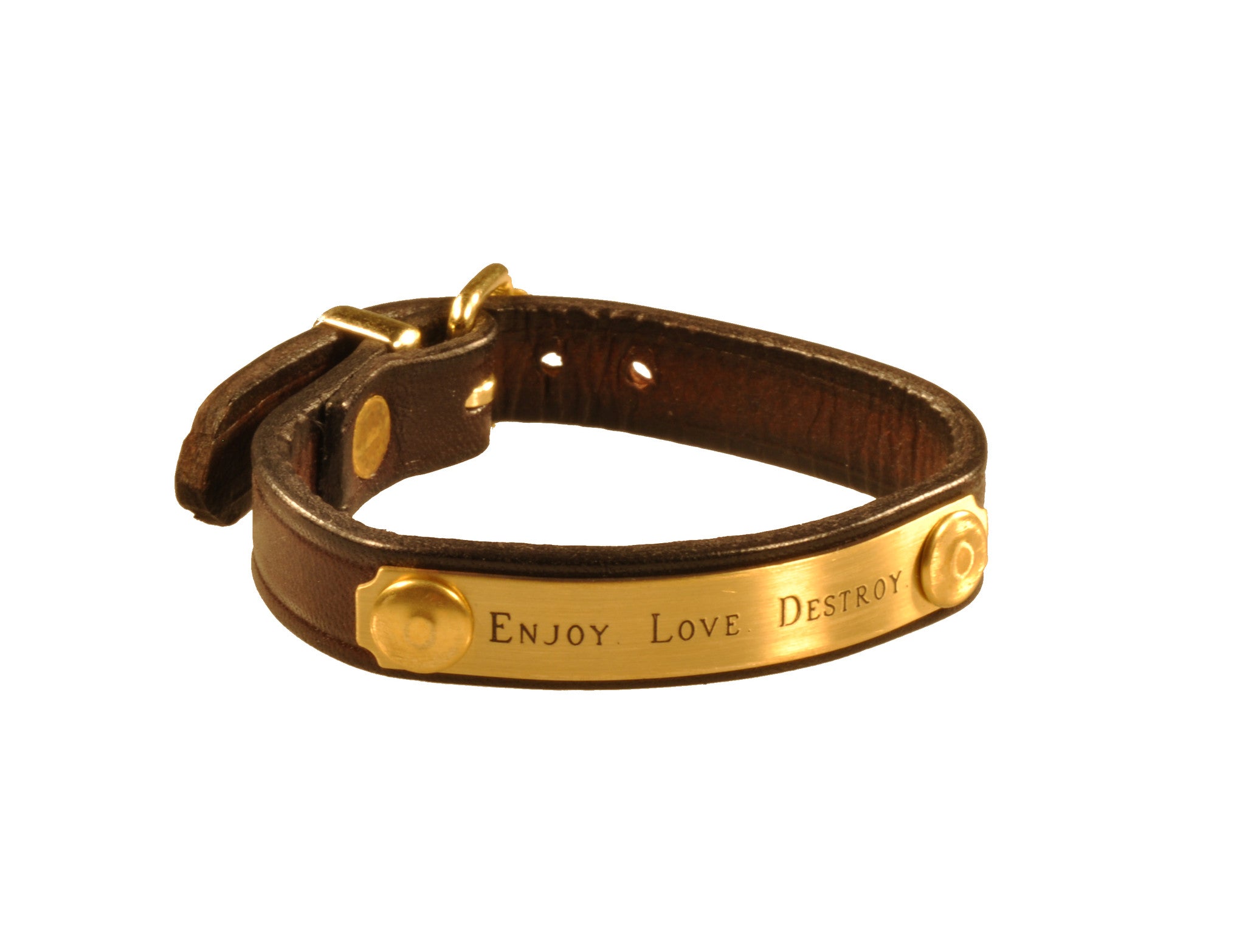 Leather & Brass Bracelets