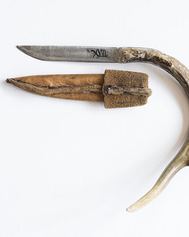 Natural Antler with Steel Blade decorative knife