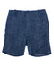 Kids Summer Shorts Navy with White Dots - front