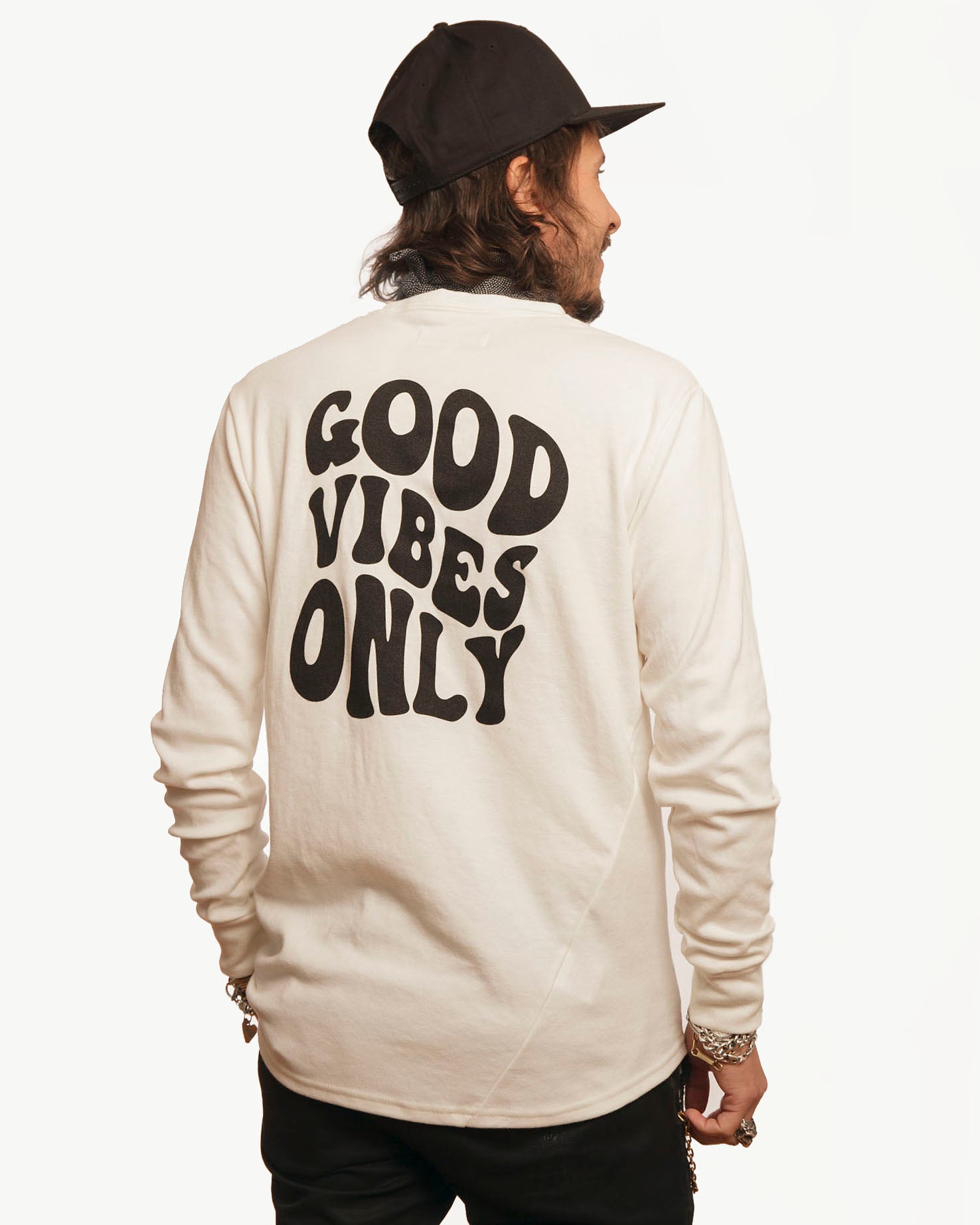 Graphic T-Shirt | Good Vibes Only | Natural