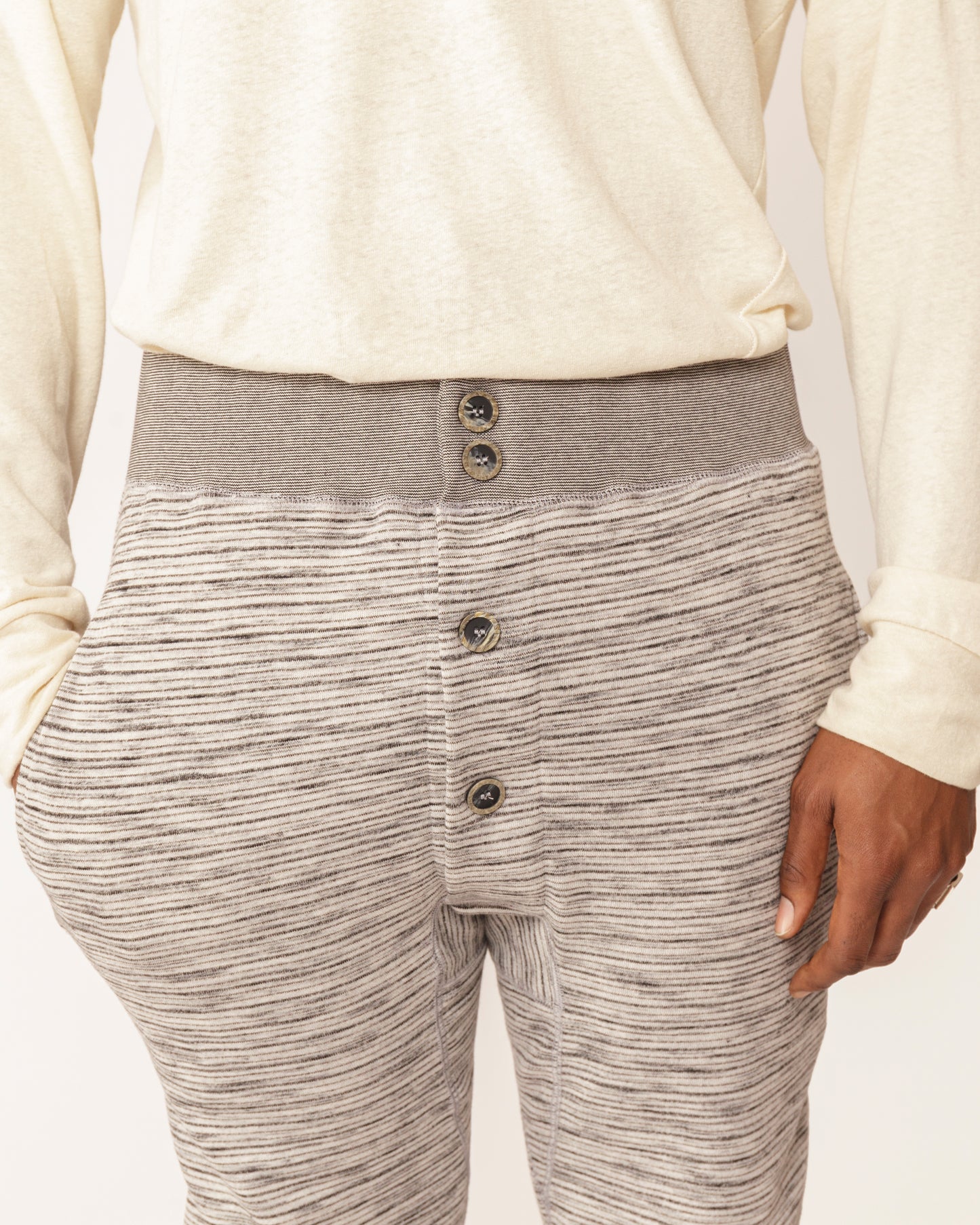 Made in Canada short AF Lounge Pant from 18 Waits — a Sustainable Men's clothing brand offering Vintage Inspired menswear and Rock and Roll Fashion.