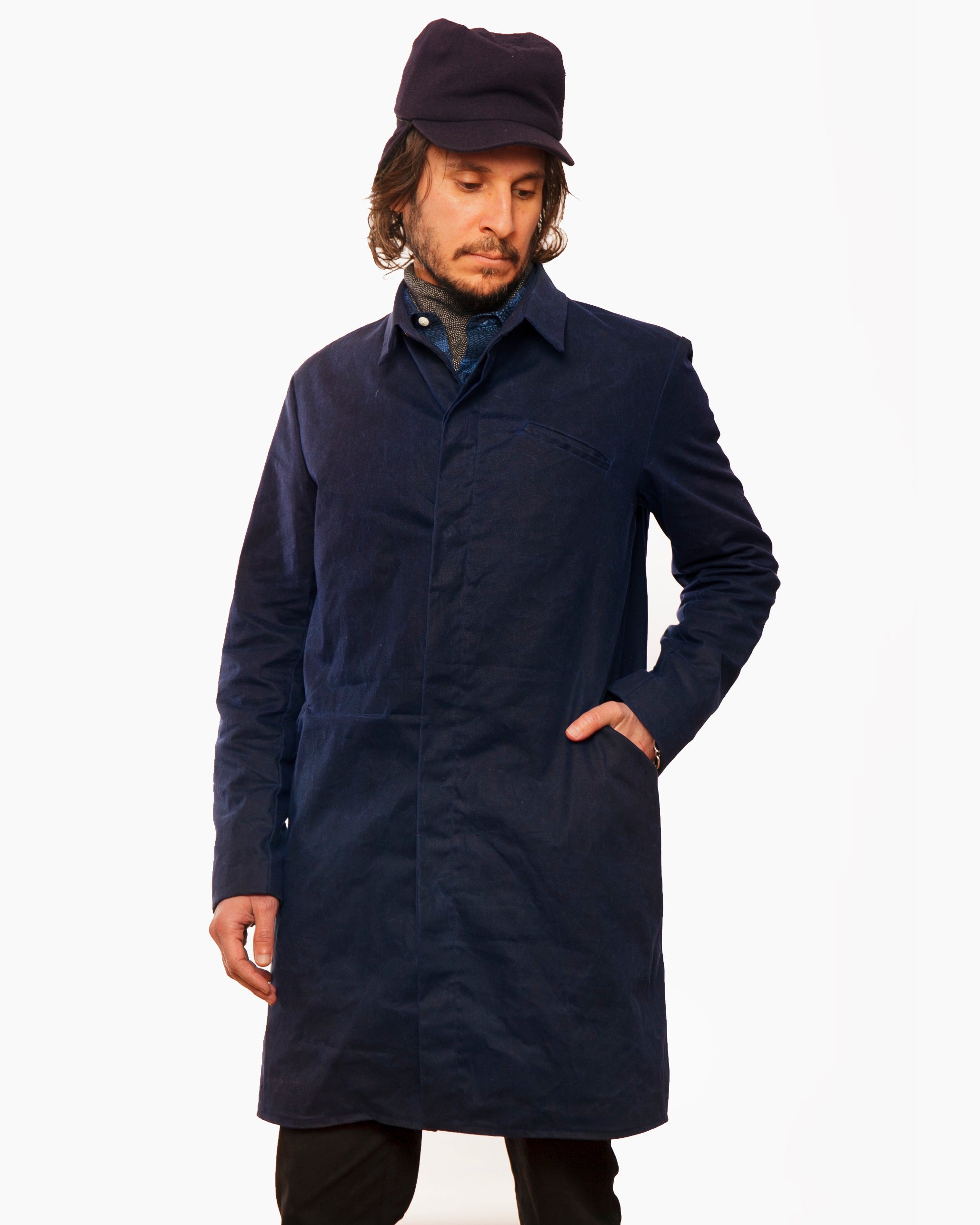 Classic Trench | Navy Waxed Cotton