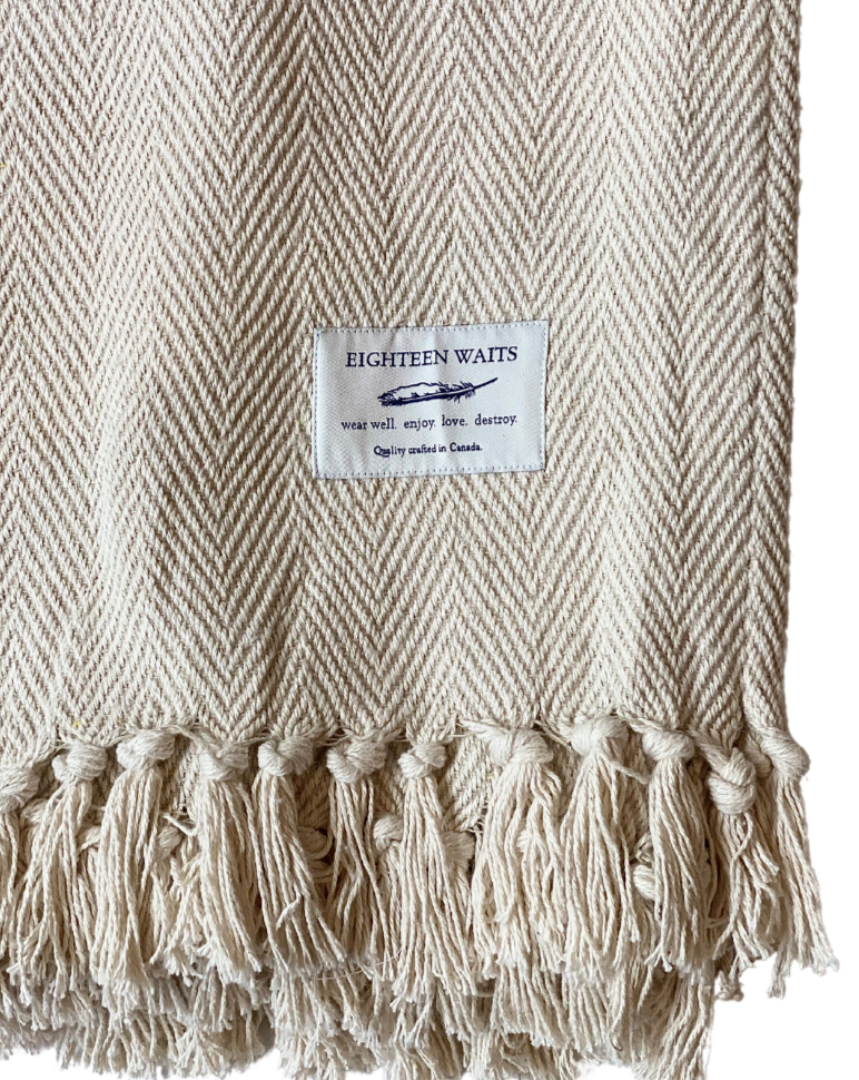 Blanket | Cream Herringbone