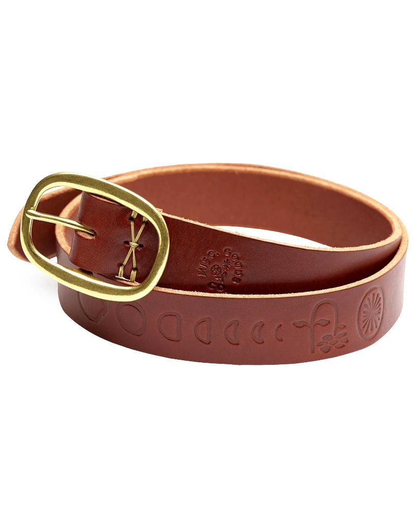 MISC Goods | Moon is Down Leather Belt | Brown