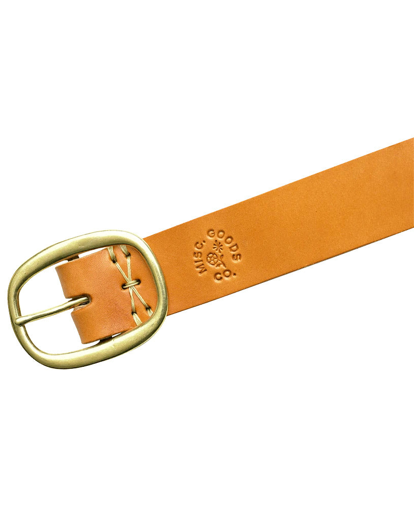 MISC Goods | Moon is Down Leather Belt | Tan