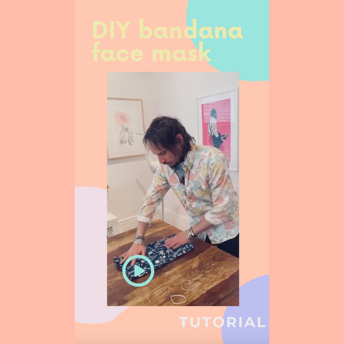 DIY Bandana Mask Tutorial