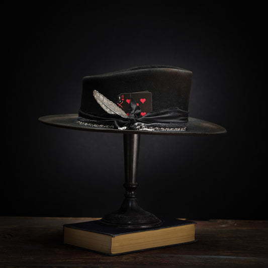 Made in Canada, Hare Felt Hat from 18 Waits — a Sustainable Men's clothing brand offering Vintage Inspired menswear and Rock and Roll Fashion. A refined Imogene and Willie alternative for those who value quality and character.