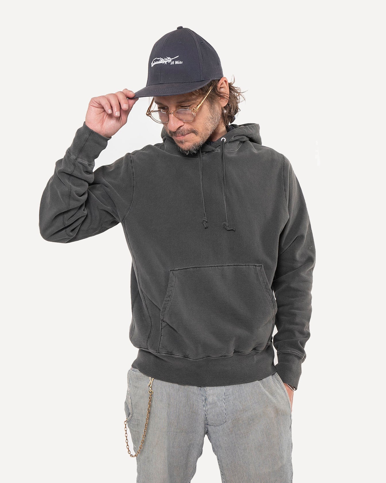 Made in Canada Classic Hoodie from 18 Waits — a Sustainable Men's clothing brand offering Vintage Inspired menswear and Rock and Roll Fashion.