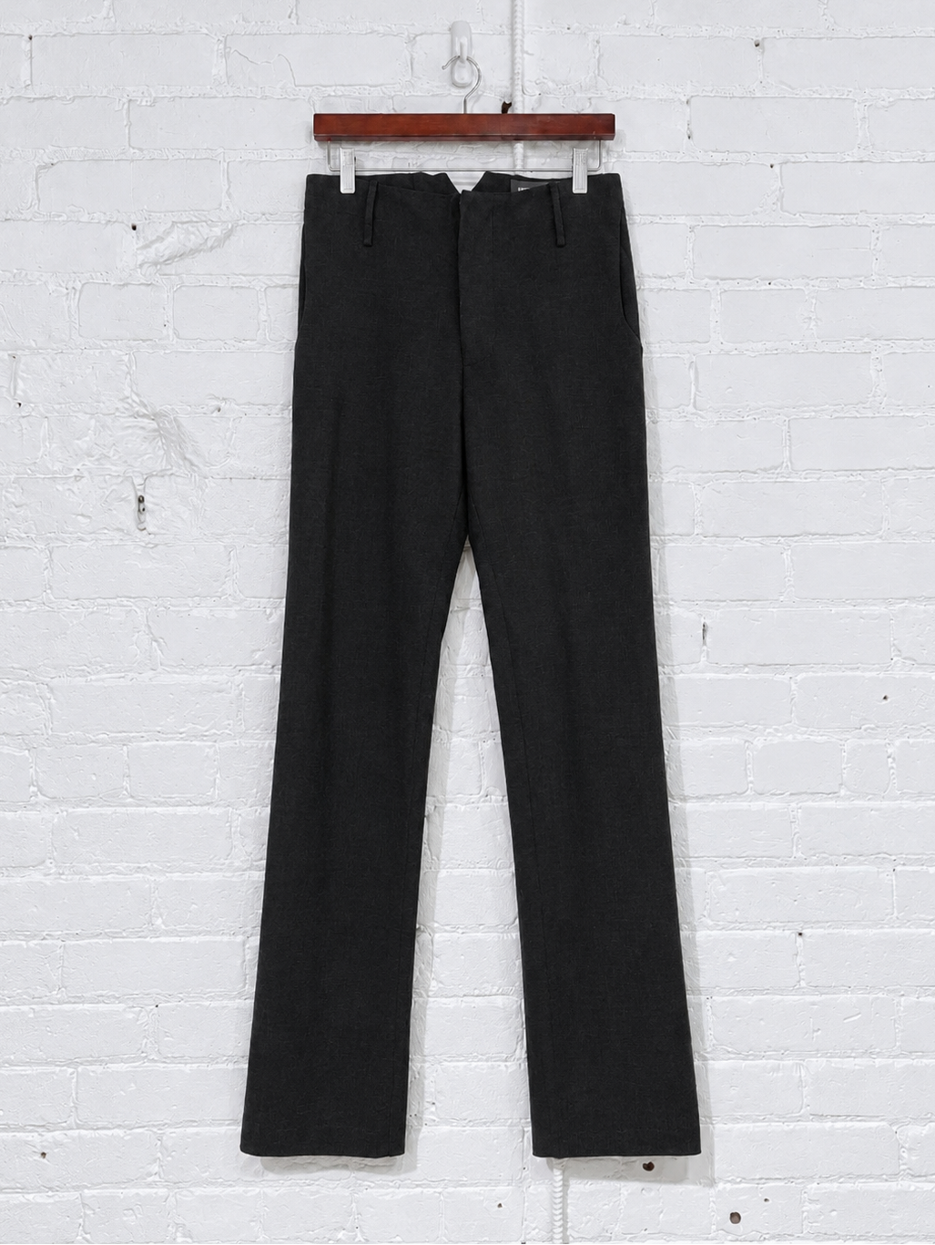 Vintage Trousers | Dark Grey Wool