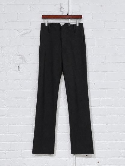 Vintage Trousers | Dark Grey Wool